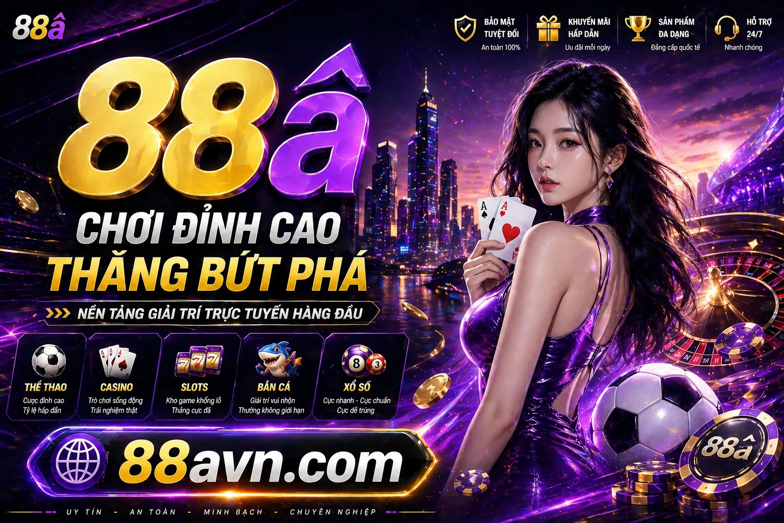 Hình ảnh chính của game slot Vin88 với các biểu tượng may mắn và tiền thưởng
